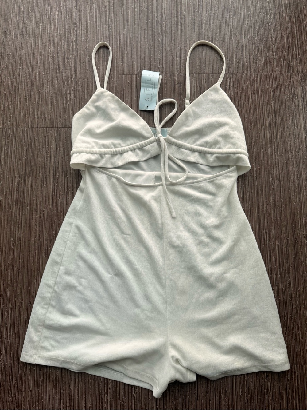Stella Laguna Beach Ivory Cami Romper Pajama